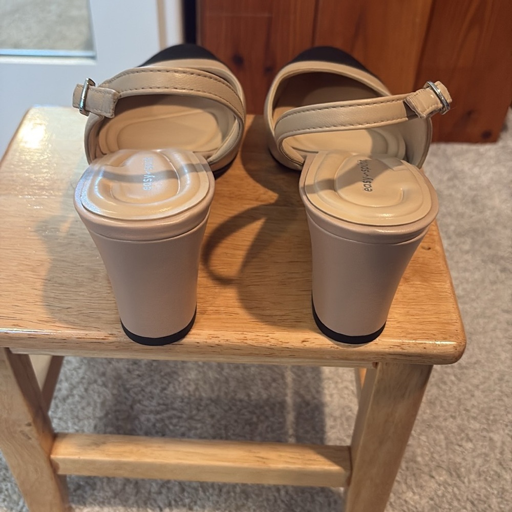 Chic Two-Tone Slingback Pumps (Never Worn) - Picture 4 of 5